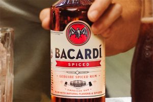 Bacardi Spiced Rum Bottle Feature