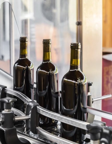 wine bottling line